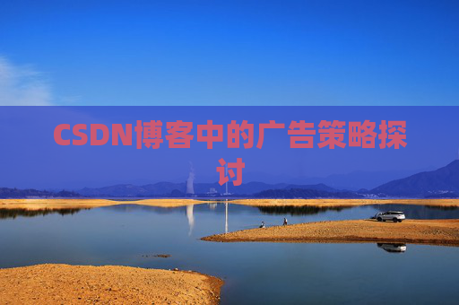 CSDN博客中的广告策略探讨
