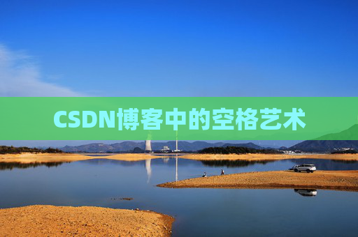 CSDN博客中的空格艺术